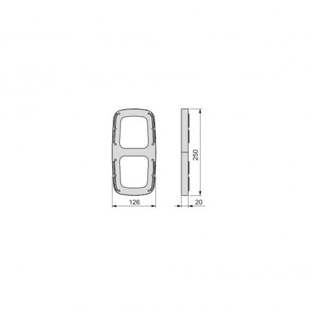 Accessoire latéral pour penderie rabattable Sling, Aluminium Accessoire latéral pour penderie rabattable Sling, Aluminium