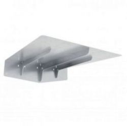 Support PLAK pour plan de travail - 450X450mm - Finition inox brossé AISI 304