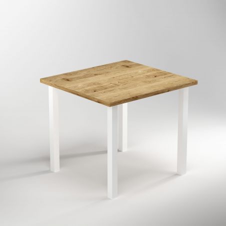 Lot de 4 pieds carrés pour table, 50 x 50 mm, Blanc Lot de 4 pieds carrés pour table, 50 x 50 mm, Blanc