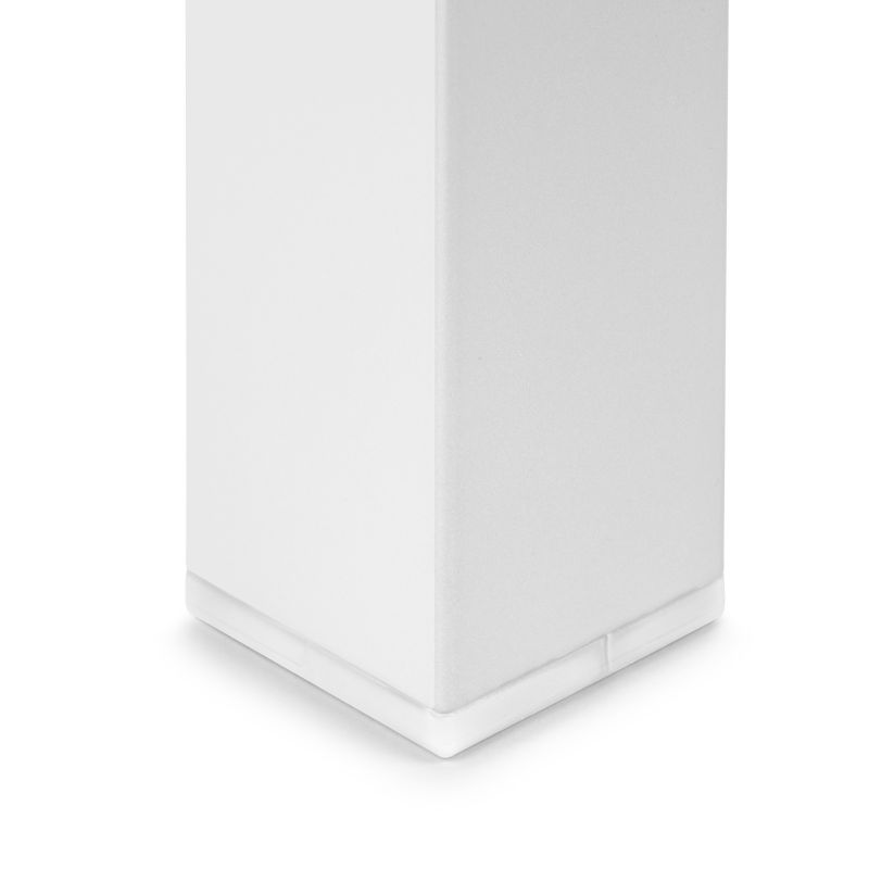 Lot de 4 pieds carrés pour table, 50 x 50 mm, Blanc