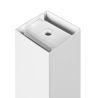 Lot de 4 pieds carrés pour table, 50 x 50 mm, Blanc Lot de 4 pieds carrés pour table, 50 x 50 mm, Blanc