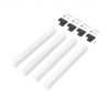 Lot de 4 pieds carrés pour table, 50 x 50 mm, Blanc Lot de 4 pieds carrés pour table, 50 x 50 mm, Blanc