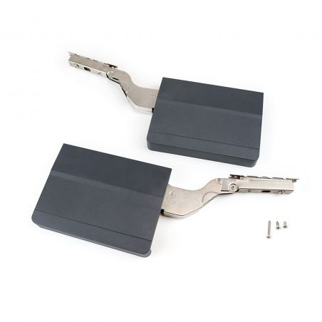 Jeu de 2 compas pour portes relevables Agile, force 3200 - 9000, Gris anthracite