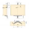 Kit de 3 jeux de supports d'étagères en bois et 1 jeu de supports de modules, Gris Kit de 3 jeux de supports d'étagères en bois et 1 jeu de supports de modules, Gris