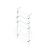Kit de 3 jeux de supports d'étagères en bois et 1 jeu de supports de modules, Gris Kit de 3 jeux de supports d'étagères en bois et 1 jeu de supports de modules, Gris