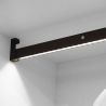 Barre de penderie Castor avec lumière LED, batterie amovible et détecteur de mouvement, 858 mm, Moka Barre de penderie Castor avec lumière LED, batterie amovible et détecteur de mouvement, 858 mm, Moka