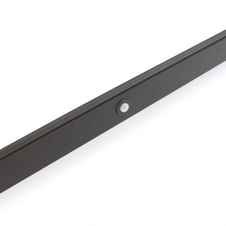 Barre de penderie Castor avec lumière LED, batterie amovible et détecteur de mouvement, 858 mm, Moka