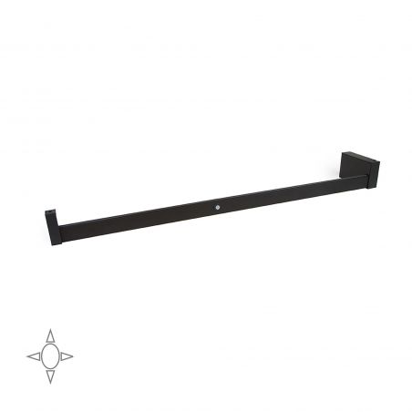 Barre de penderie Castor avec lumière LED, batterie amovible et détecteur de mouvement, 858 mm, Moka