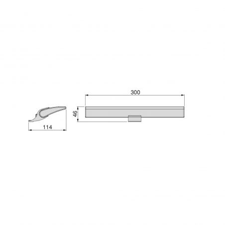 Spot LED pour miroir de salle de bain Aries (AC 230V 50Hz), 7 W, Chromé Spot LED pour miroir de salle de bain Aries (AC 230V 50Hz), 7 W, Chromé