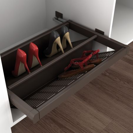 Range-chaussures extractible pour caisson de 600 mm, Moka Range-chaussures extractible pour caisson de 600 mm, Moka
