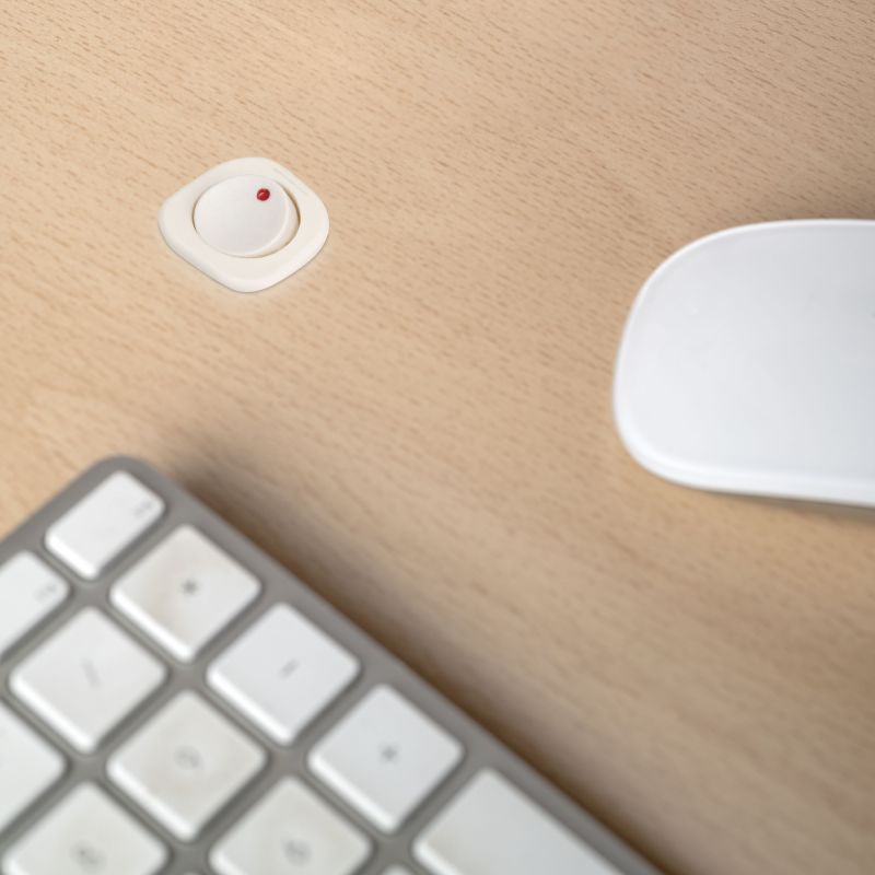 Lot de 10 interrupteurs à encastrer D21x21, Blanc