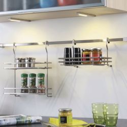 Kit de 3 Profils LED finition Aluminium – Éclairage Sous Meuble – 3,5W – 3200K