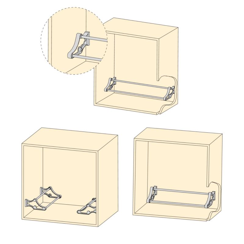Range-chaussures Self pour intérieur d'armoire, Aluminium