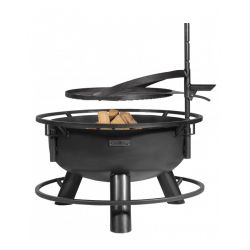 Brasero de jardin multifonctionnel BANDITO 80cm avec grille 60 cm