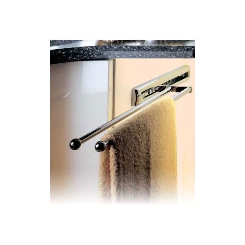 Porte torchons coulissant 410mm 2 bras