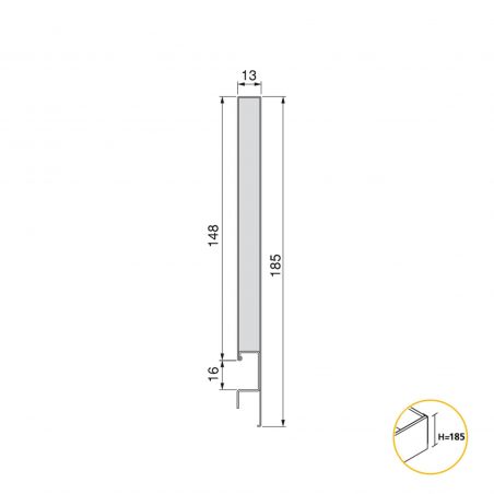 Tiroir Concept 30 kg hauteur 185 mm, profondeur 400 mm, Gris anthracite Tiroir Concept 30 kg hauteur 185 mm, profondeur 400 mm, Gris anthracite