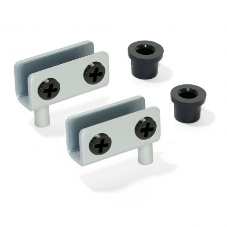Jeu de charnières intérieures pour porte Verre, épaisseur 4-6mm, Aluminium Jeu de charnières intérieures pour porte Verre, épaisseur 4-6mm, Aluminium