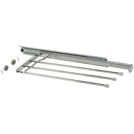 Porte torchons coulissant 456mm 3 bras Porte torchons coulissant 456mm 3 bras