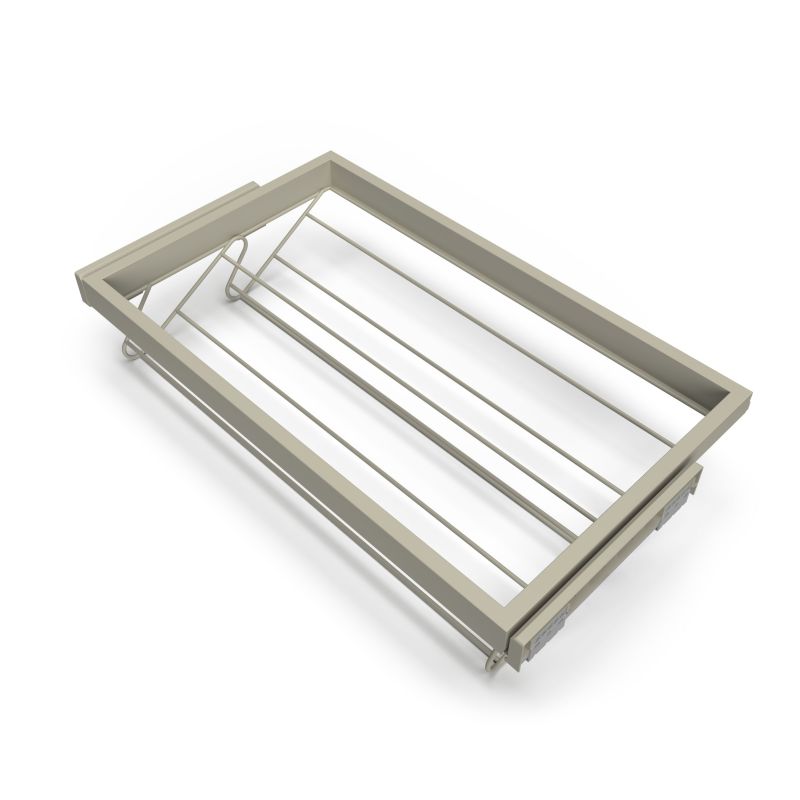 Kit tiroir à chaussures sur coulisses pour caisson de 800 mm, Gris