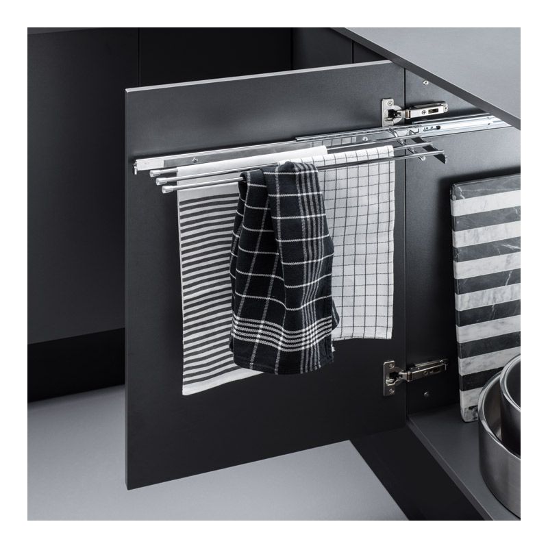 Porte torchons coulissant 456mm 3 bras