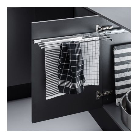 Porte torchons coulissant 456mm 3 bras Porte torchons coulissant 456mm 3 bras