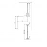 Penderie rabattable Hang pour armoire de largeur 600 à 830 mm, Moka Penderie rabattable Hang pour armoire de largeur 600 à 830 mm, Moka