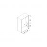 Penderie rabattable Hang pour armoire de largeur 600 à 830 mm, Moka Penderie rabattable Hang pour armoire de largeur 600 à 830 mm, Moka