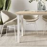 Piètement de table avec pieds carrés et cadre 1150 x 750 mm, Blanc Piètement de table avec pieds carrés et cadre 1150 x 750 mm, Blanc