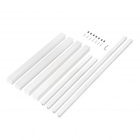 Piètement de table avec pieds carrés et cadre 1150 x 750 mm, Blanc Piètement de table avec pieds carrés et cadre 1150 x 750 mm, Blanc