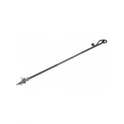 Tisonnier 100 cm en acier naturel pour Brasero