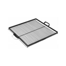 Grille de cuisson en acier naturel 44x44 cm pour brasero de 60 cm