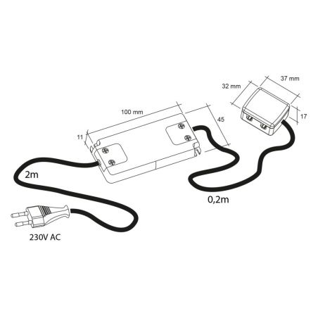 Convertisseur 12V avec 4...