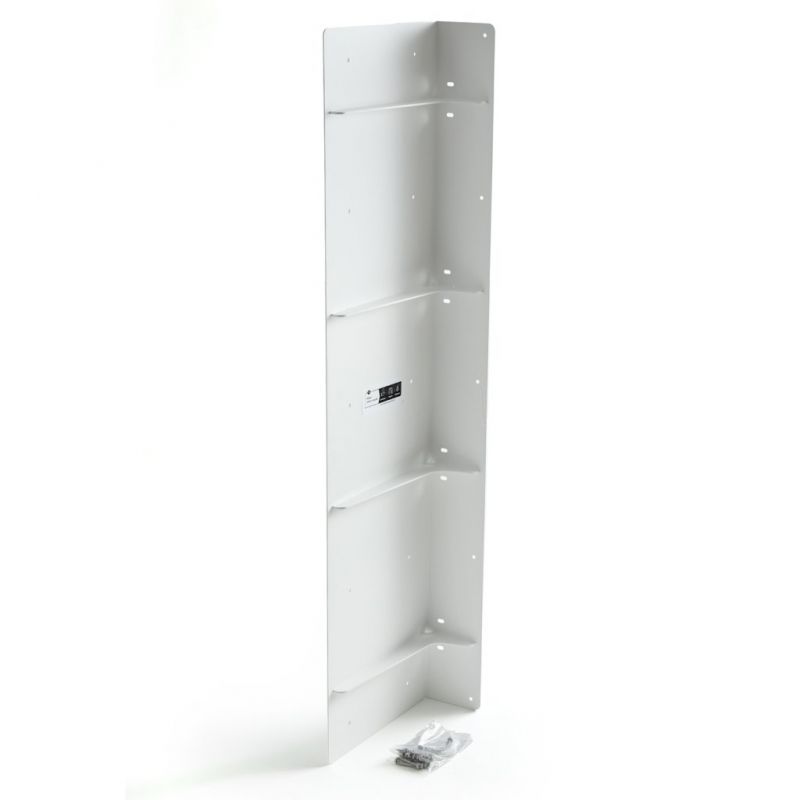 Prolongateur de plan de travail PLAK en acier blanc mat, vertical, livré avec vis et fixation, extension de 250 mm pour éléments