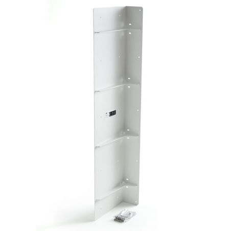 Prolongateur de plan de travail PLAK en acier blanc mat, vertical, livré avec vis et fixation, extension de 250 mm pour éléments