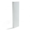 Prolongateur de plan de travail PLAK en acier blanc mat, extension de 250 mm, profil rectangulaire vertical.