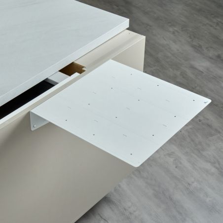 Extensions de plan de travail PLAK 450x450mm - renfort pour extension snack à poser sur meuble bas.