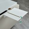 Prolongateur de plan de travail PLAK 450x450mm – Extension coin snack, tablette blanche fixé sous le plan de travail, ruban adhé