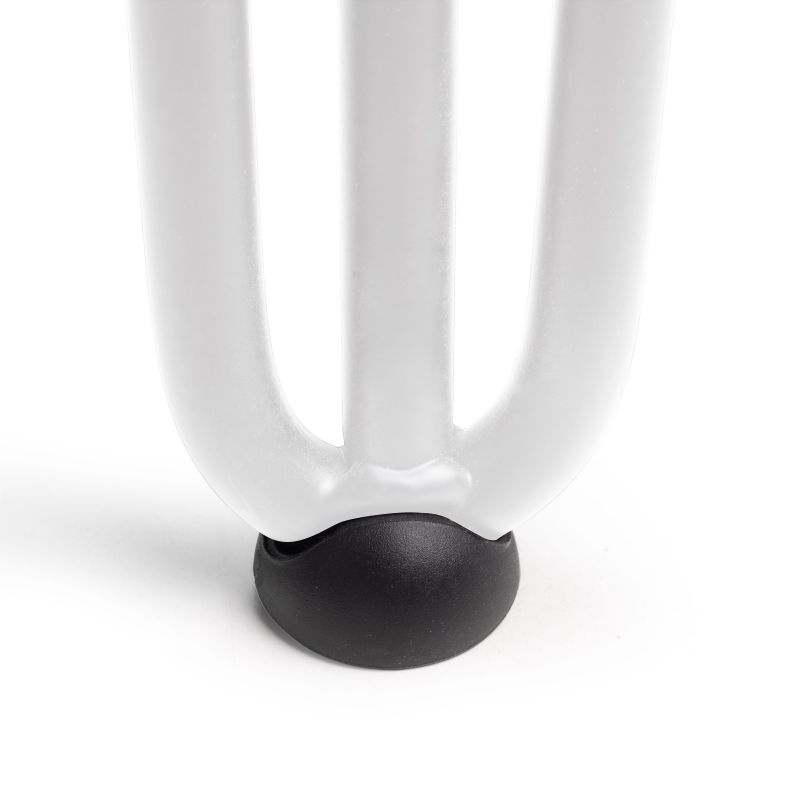 Lot de 4 pieds Hairpin 3 barres pour table, hauteur 710 mm, Blanc