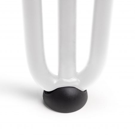 Lot de 4 pieds Hairpin 3 barres pour table, hauteur 710 mm, Blanc Lot de 4 pieds Hairpin 3 barres pour table, hauteur 710 mm, Blanc
