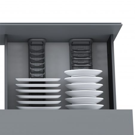 Porte-bols Orderbox pour tiroir, Gris anthracite