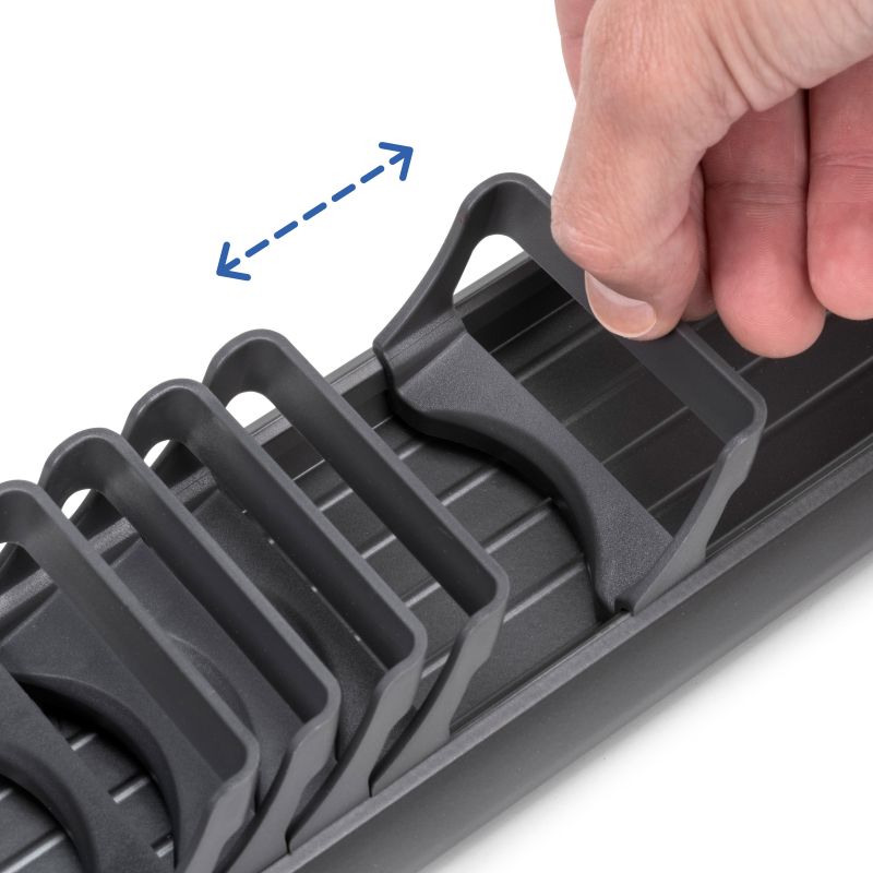 Porte-bols Orderbox pour tiroir, Gris anthracite