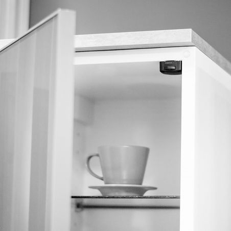 Lot de 10 interrupteurs à actionner lors de l'ouverture ou de la fermeture d'une porte d'armoire, Noir Lot de 10 interrupteurs à actionner lors de l'ouverture ou de la fermeture d'une porte d'armoire, Noir