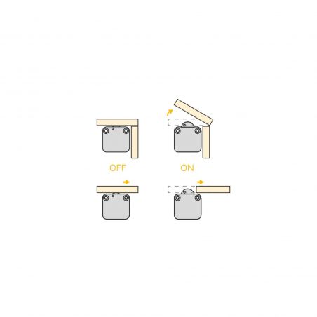 Lot de 10 interrupteurs à actionner lors de l'ouverture ou de la fermeture d'une porte d'armoire, Noir Lot de 10 interrupteurs à actionner lors de l'ouverture ou de la fermeture d'une porte d'armoire, Noir