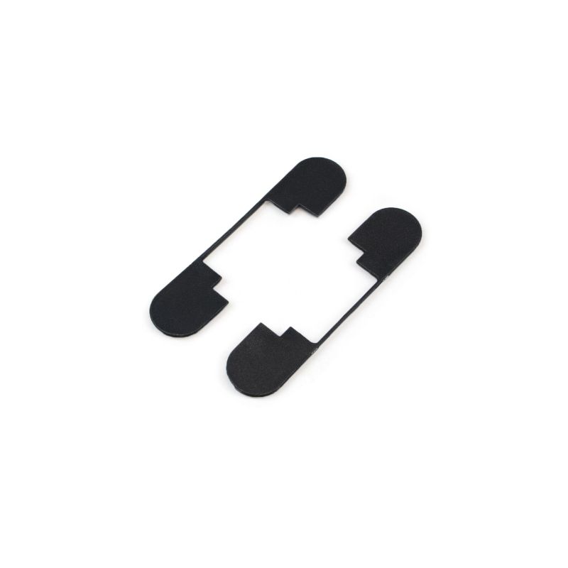 Lot de 2 charnières à boîtier pour portillon, charge 40kg, ouverture à 180 degrés, Noir