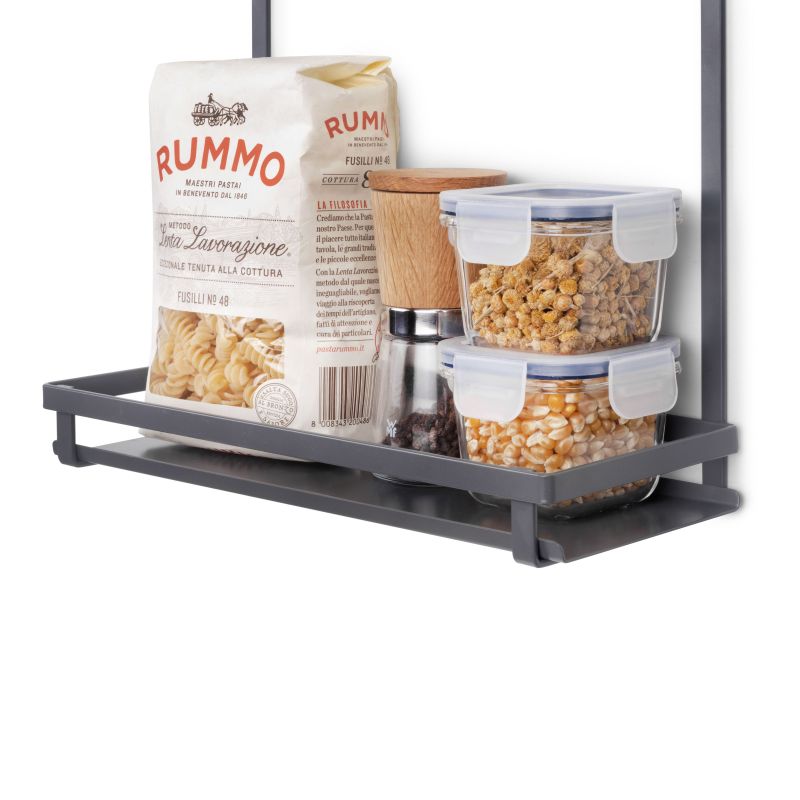 Étagère pour barre de crédence Titane, Gris anthracite