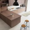 Coulisses pour table coulissante, modèle Twice Top, Anodisé mat Coulisses pour table coulissante, modèle Twice Top, Anodisé mat
