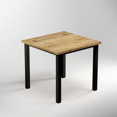 Piètement de table avec pieds carrés et cadre 750 x 750 mm, Noir Piètement de table avec pieds carrés et cadre 750 x 750 mm, Noir