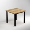 Piètement de table avec pieds carrés et cadre 750 x 750 mm, Noir Piètement de table avec pieds carrés et cadre 750 x 750 mm, Noir