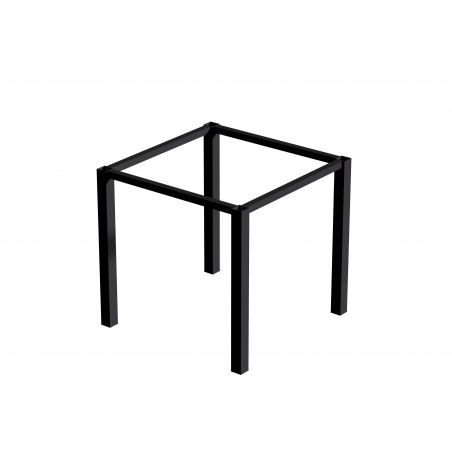 Piètement de table avec pieds carrés et cadre 750 x 750 mm, Noir Piètement de table avec pieds carrés et cadre 750 x 750 mm, Noir