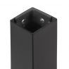 Piètement de table avec pieds carrés et cadre 750 x 750 mm, Noir Piètement de table avec pieds carrés et cadre 750 x 750 mm, Noir